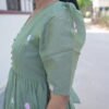Green Mulchanderi Frock(LIVA007)