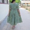 Green Mulchanderi Frock(LIVA007)