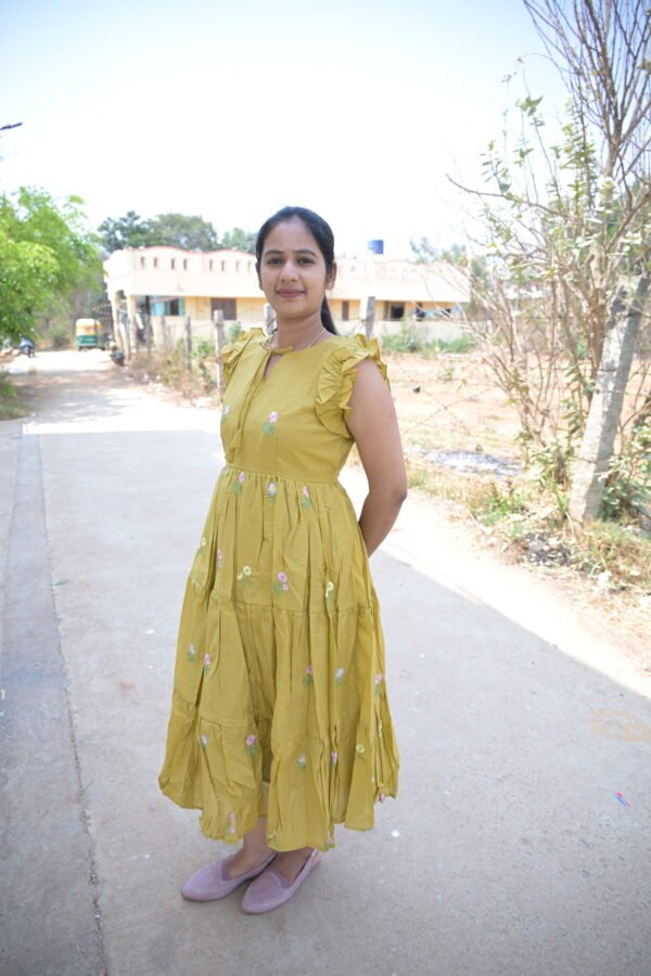 Majenta Mulchanderi Frock(LIVA004)