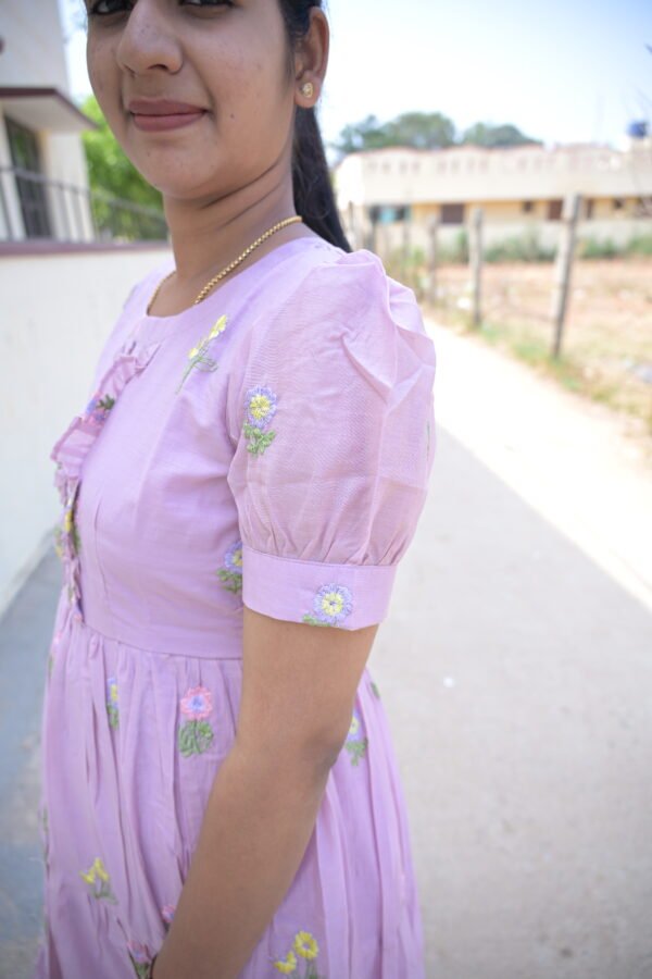 Lavender Mulchanderi Frock(LIVA005)