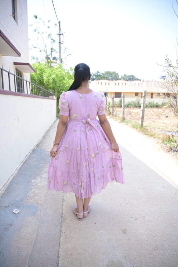 Lavender Mulchanderi Frock(LIVA005)