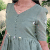 Green Mulchanderi Frock(LIVA007)