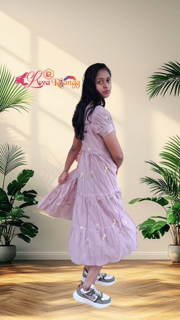 Lavender Mulchanderi Frock(LIVA005)