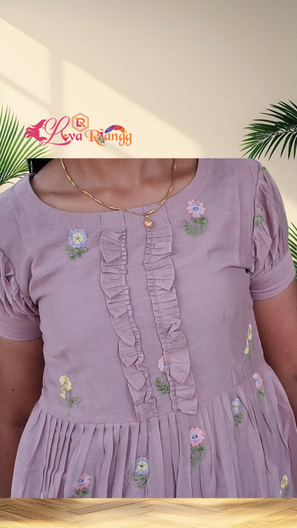 Lavender Mulchanderi Frock(LIVA005)
