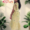 Yellow Mulchanderi Frock(LIVA001)