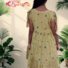 Yellow Mulchanderi Frock(LIVA001)