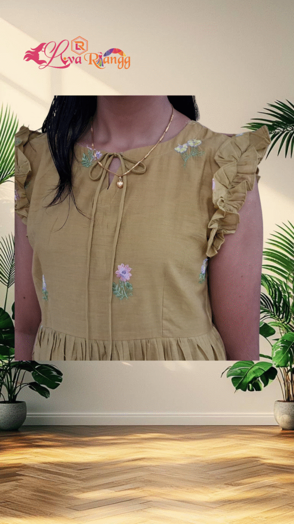 Majenta Mulchanderi Frock(LIVA004)