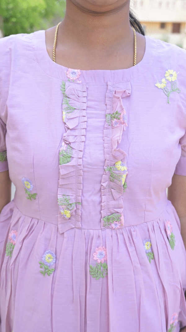 Lavender Mulchanderi Frock(LIVA005)