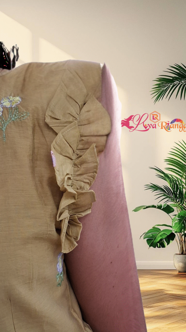 Majenta Mulchanderi Frock(LIVA004)