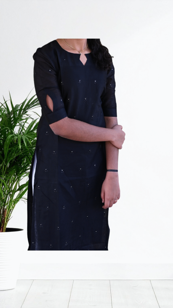 Untitled design (74) Black MulCotton Kurta
