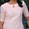 Pastel Peach Mul Cotton Kurti