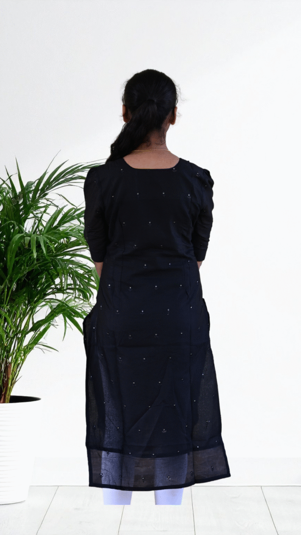 Untitled design (76) Black MulCotton Kurta
