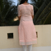 Pastel Peach Mul Cotton Kurti