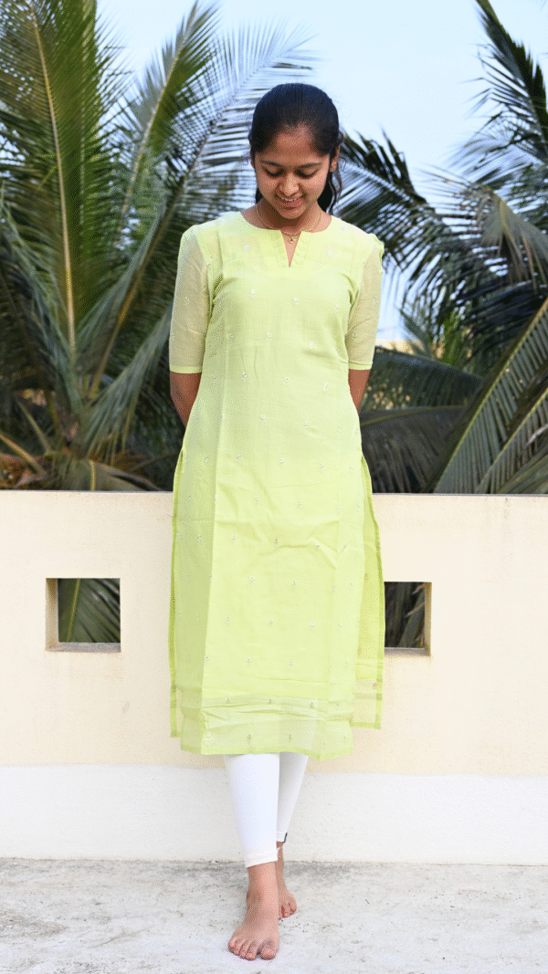 Pastel Green MulCotton Kurta