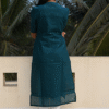 Dark Teal Mulcotton Kurta